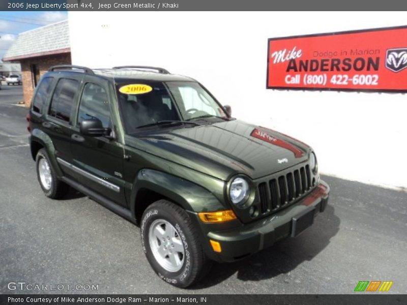 Jeep Green Metallic / Khaki 2006 Jeep Liberty Sport 4x4