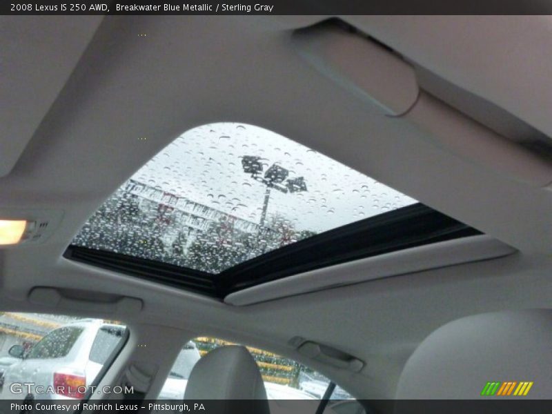 Breakwater Blue Metallic / Sterling Gray 2008 Lexus IS 250 AWD