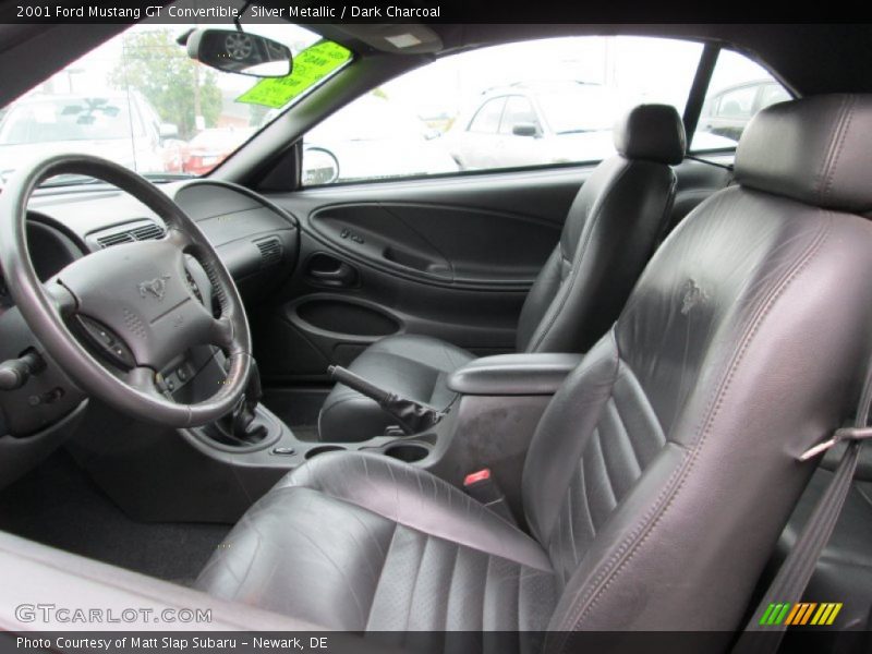 Silver Metallic / Dark Charcoal 2001 Ford Mustang GT Convertible