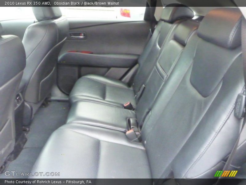 Obsidian Black / Black/Brown Walnut 2010 Lexus RX 350 AWD