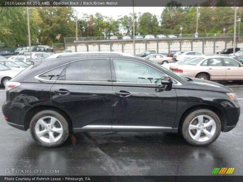 Obsidian Black / Black/Brown Walnut 2010 Lexus RX 350 AWD