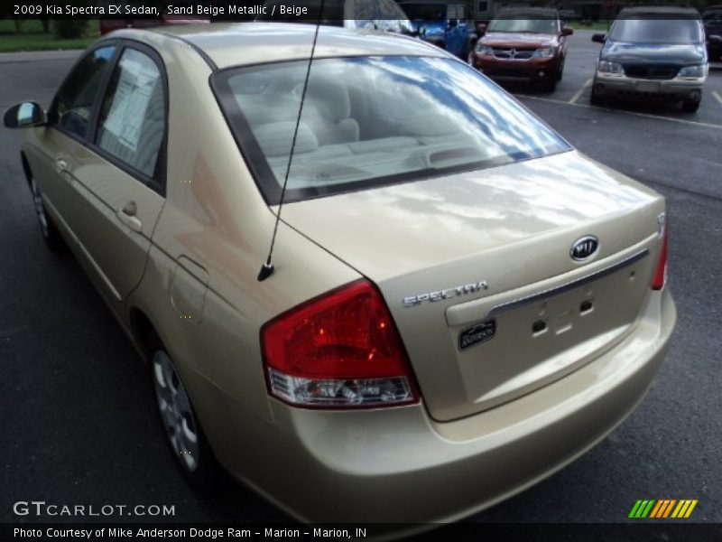 Sand Beige Metallic / Beige 2009 Kia Spectra EX Sedan
