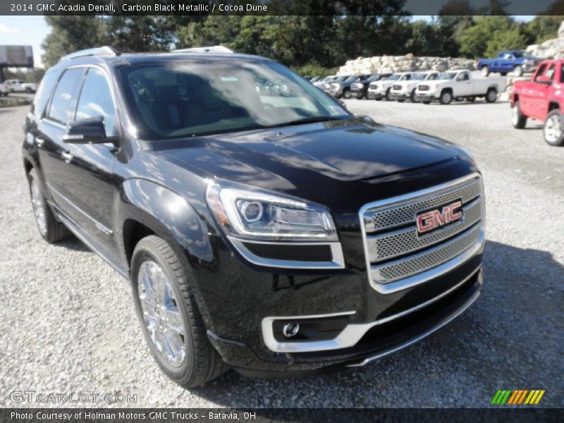 Carbon Black Metallic / Cocoa Dune 2014 GMC Acadia Denali