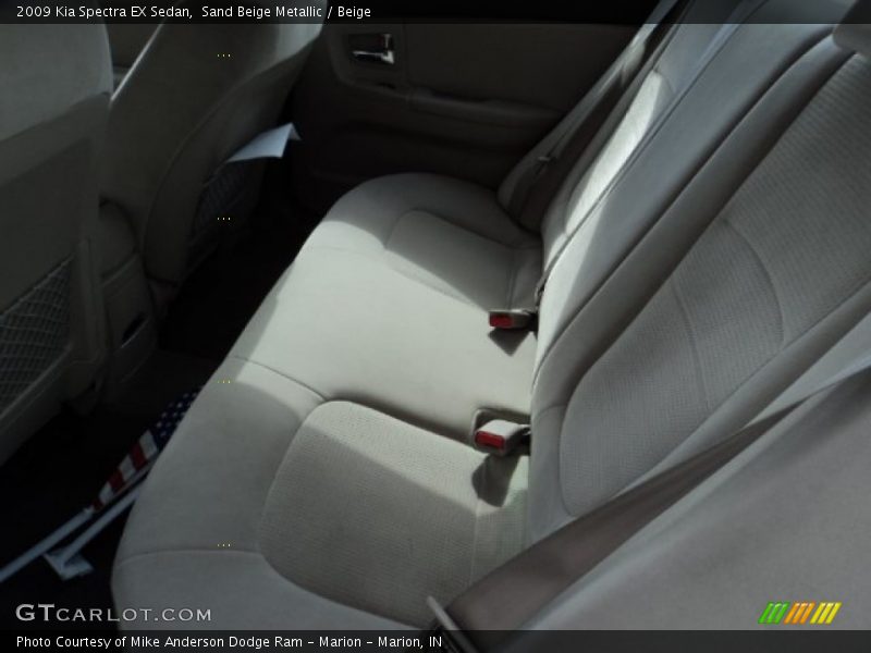 Sand Beige Metallic / Beige 2009 Kia Spectra EX Sedan