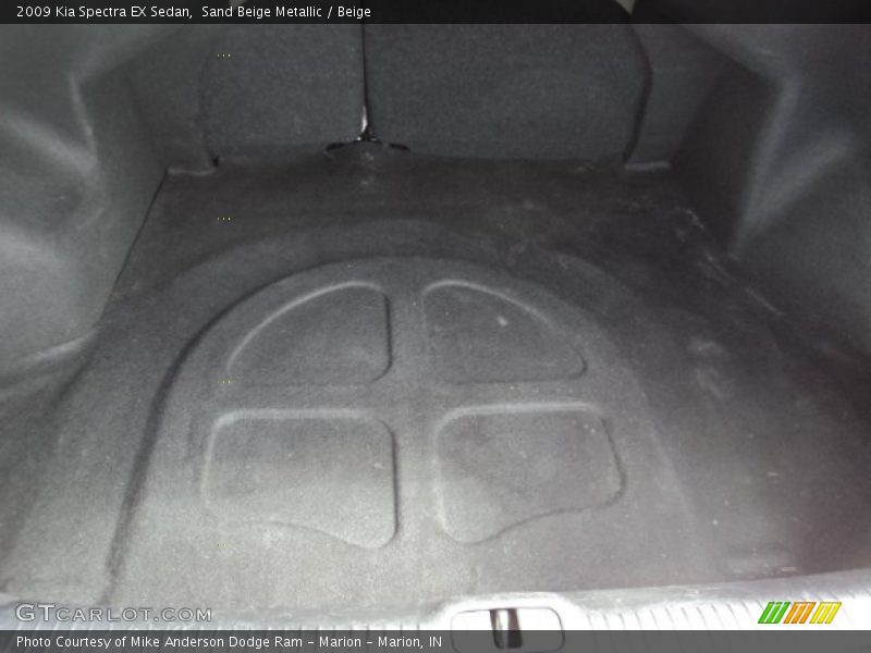 Sand Beige Metallic / Beige 2009 Kia Spectra EX Sedan
