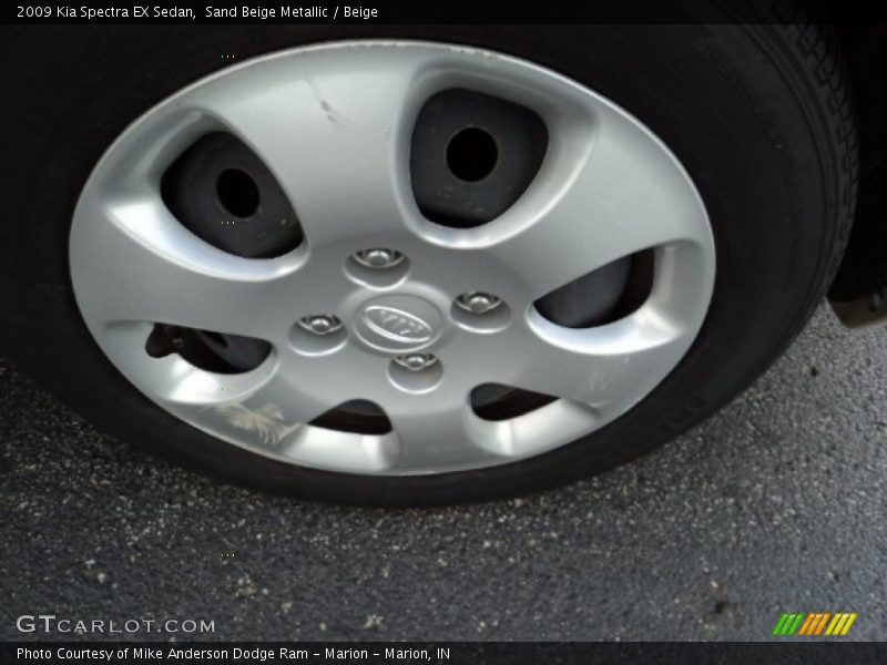 Sand Beige Metallic / Beige 2009 Kia Spectra EX Sedan