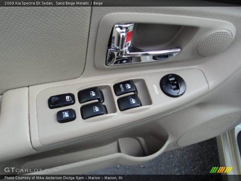 Sand Beige Metallic / Beige 2009 Kia Spectra EX Sedan
