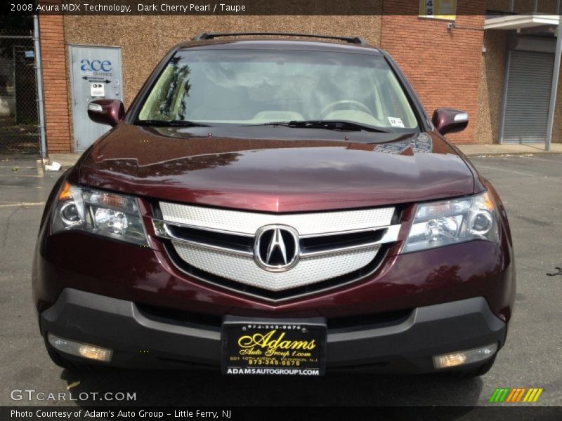 Dark Cherry Pearl / Taupe 2008 Acura MDX Technology