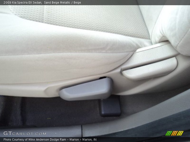 Sand Beige Metallic / Beige 2009 Kia Spectra EX Sedan