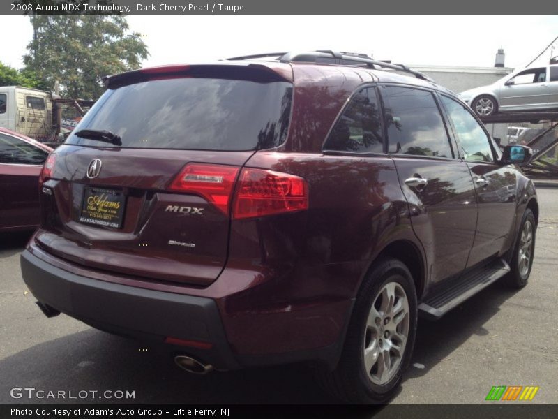 Dark Cherry Pearl / Taupe 2008 Acura MDX Technology