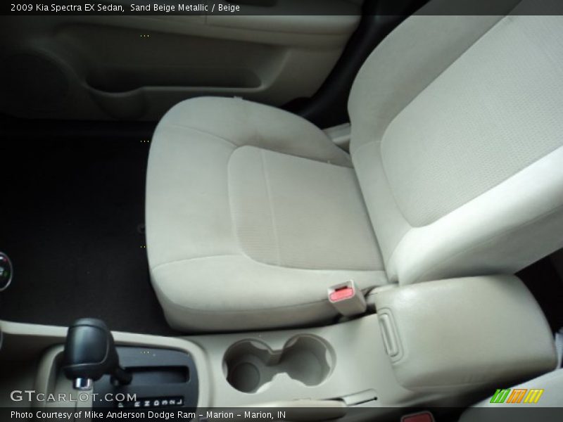 Sand Beige Metallic / Beige 2009 Kia Spectra EX Sedan