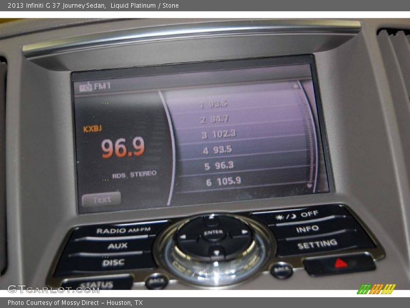 Liquid Platinum / Stone 2013 Infiniti G 37 Journey Sedan