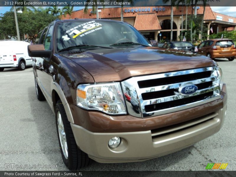 Golden Bronze Metallic / Chaparral 2012 Ford Expedition EL King Ranch