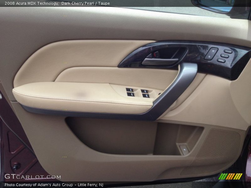Dark Cherry Pearl / Taupe 2008 Acura MDX Technology