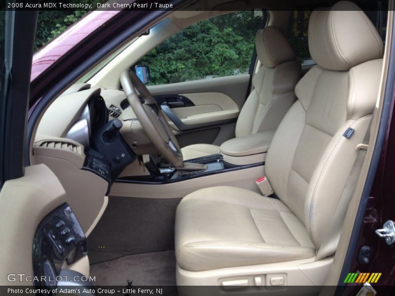 Dark Cherry Pearl / Taupe 2008 Acura MDX Technology