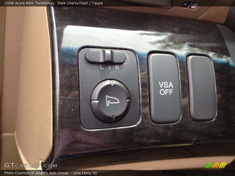 Dark Cherry Pearl / Taupe 2008 Acura MDX Technology