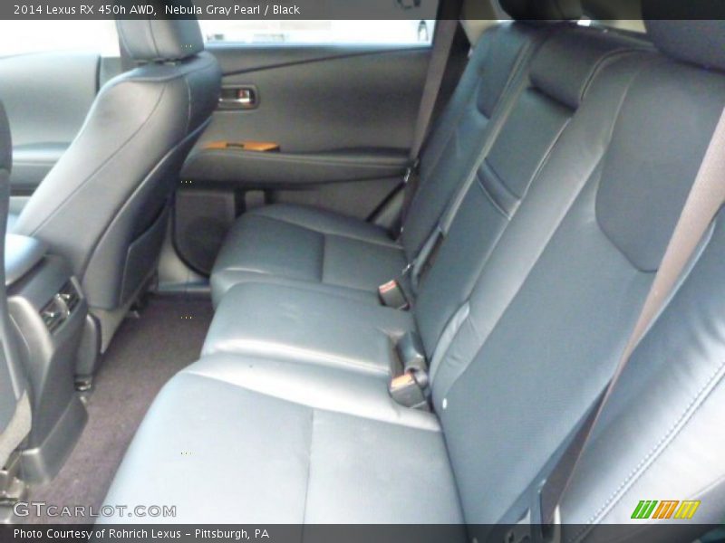 Nebula Gray Pearl / Black 2014 Lexus RX 450h AWD