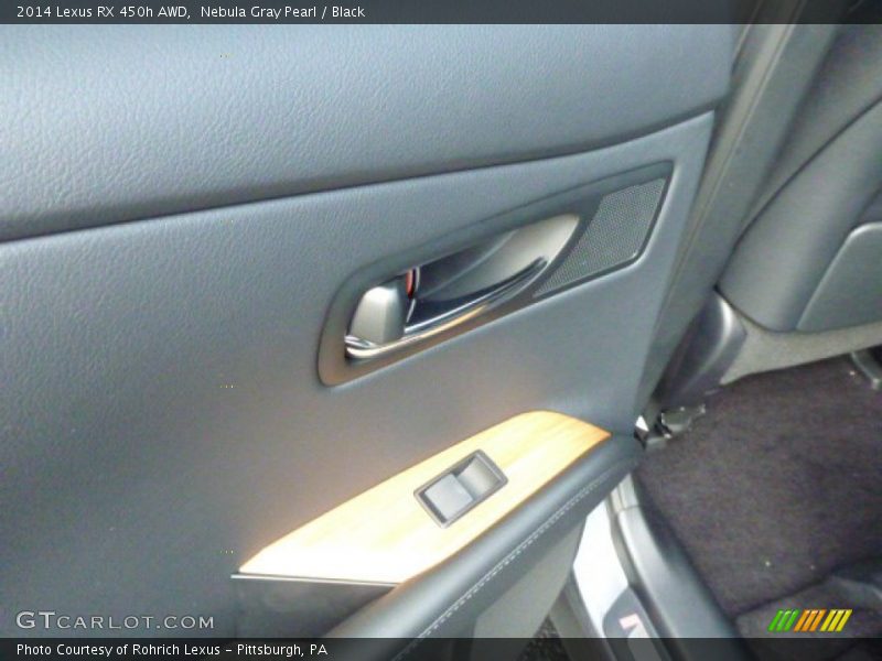 Nebula Gray Pearl / Black 2014 Lexus RX 450h AWD
