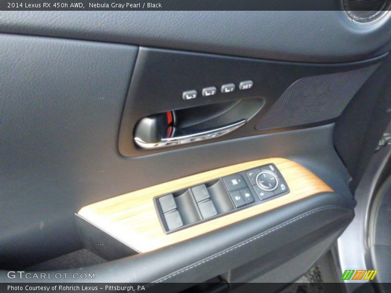 Nebula Gray Pearl / Black 2014 Lexus RX 450h AWD
