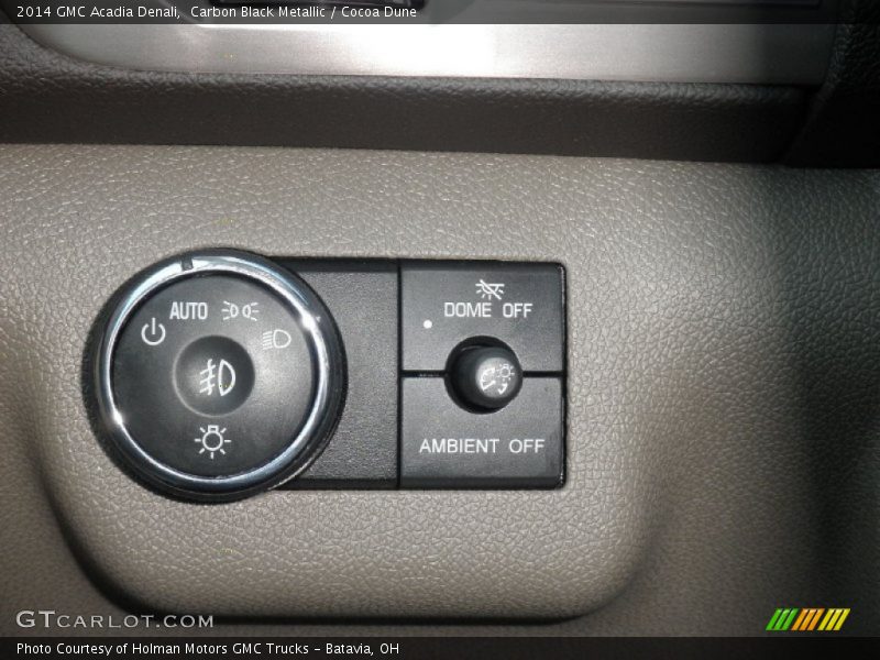 Carbon Black Metallic / Cocoa Dune 2014 GMC Acadia Denali