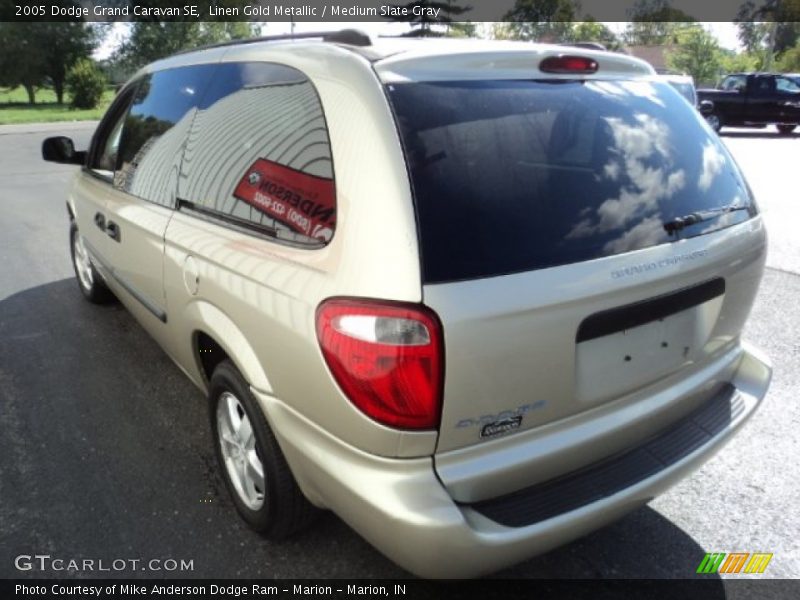 Linen Gold Metallic / Medium Slate Gray 2005 Dodge Grand Caravan SE