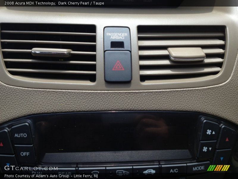 Dark Cherry Pearl / Taupe 2008 Acura MDX Technology