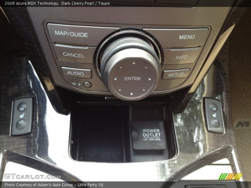 Dark Cherry Pearl / Taupe 2008 Acura MDX Technology