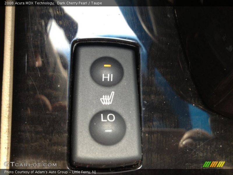 Dark Cherry Pearl / Taupe 2008 Acura MDX Technology