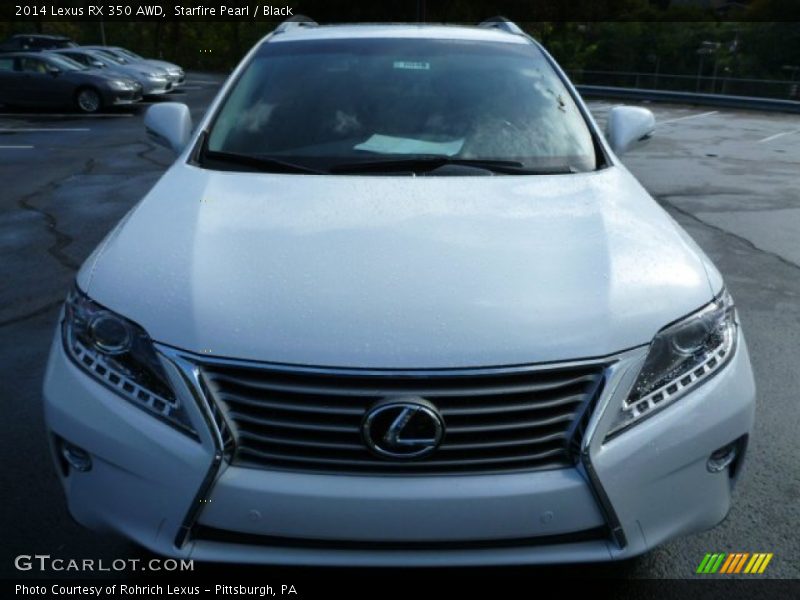 Starfire Pearl / Black 2014 Lexus RX 350 AWD