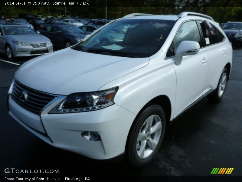 Starfire Pearl / Black 2014 Lexus RX 350 AWD