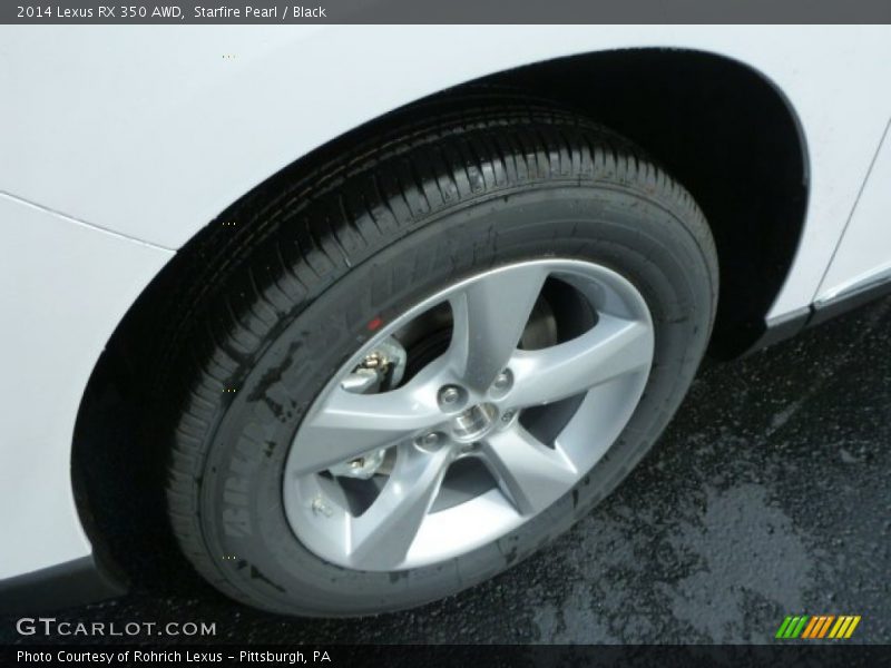 Starfire Pearl / Black 2014 Lexus RX 350 AWD