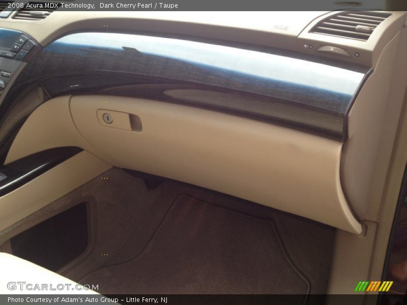 Dark Cherry Pearl / Taupe 2008 Acura MDX Technology