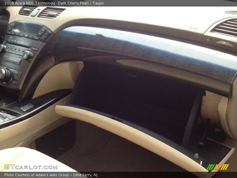 Dark Cherry Pearl / Taupe 2008 Acura MDX Technology