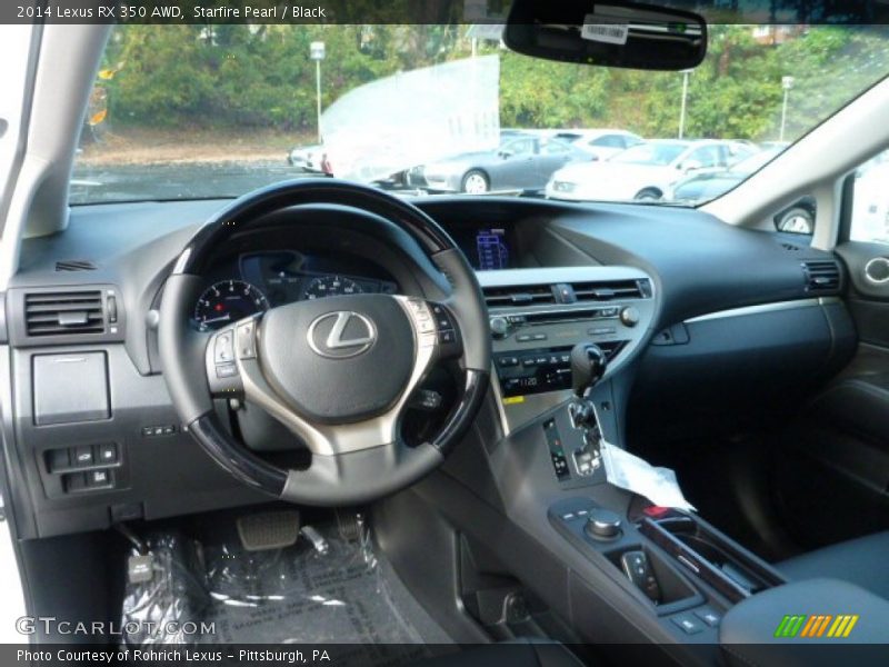 Starfire Pearl / Black 2014 Lexus RX 350 AWD