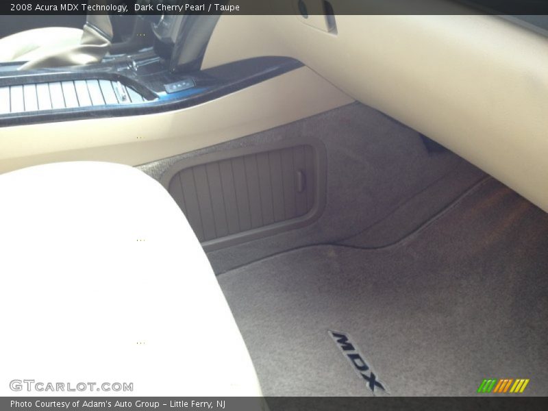 Dark Cherry Pearl / Taupe 2008 Acura MDX Technology