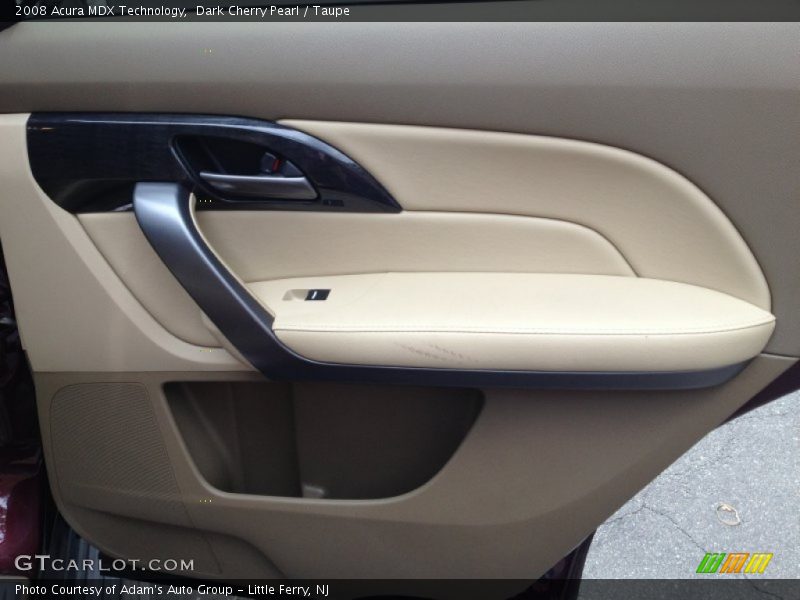 Dark Cherry Pearl / Taupe 2008 Acura MDX Technology