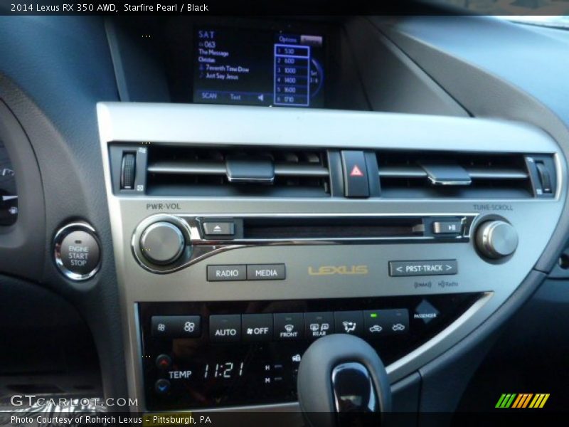 Starfire Pearl / Black 2014 Lexus RX 350 AWD