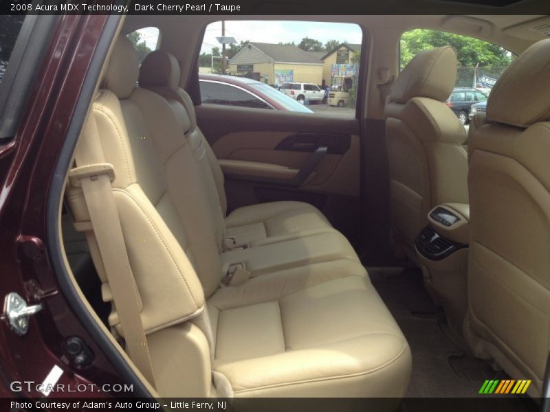 Dark Cherry Pearl / Taupe 2008 Acura MDX Technology