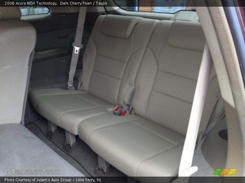 Dark Cherry Pearl / Taupe 2008 Acura MDX Technology
