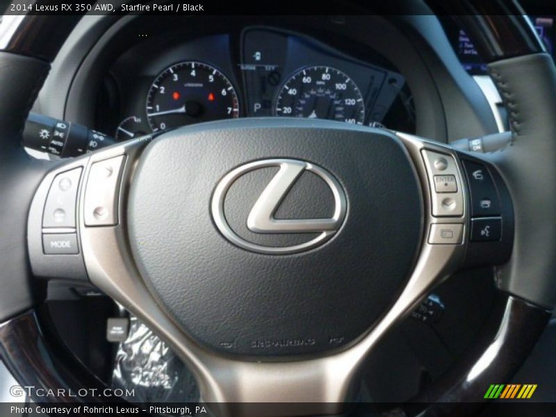 Starfire Pearl / Black 2014 Lexus RX 350 AWD