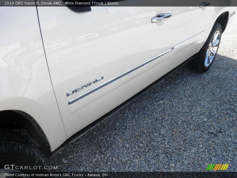 White Diamond Tricoat / Ebony 2014 GMC Yukon XL Denali AWD