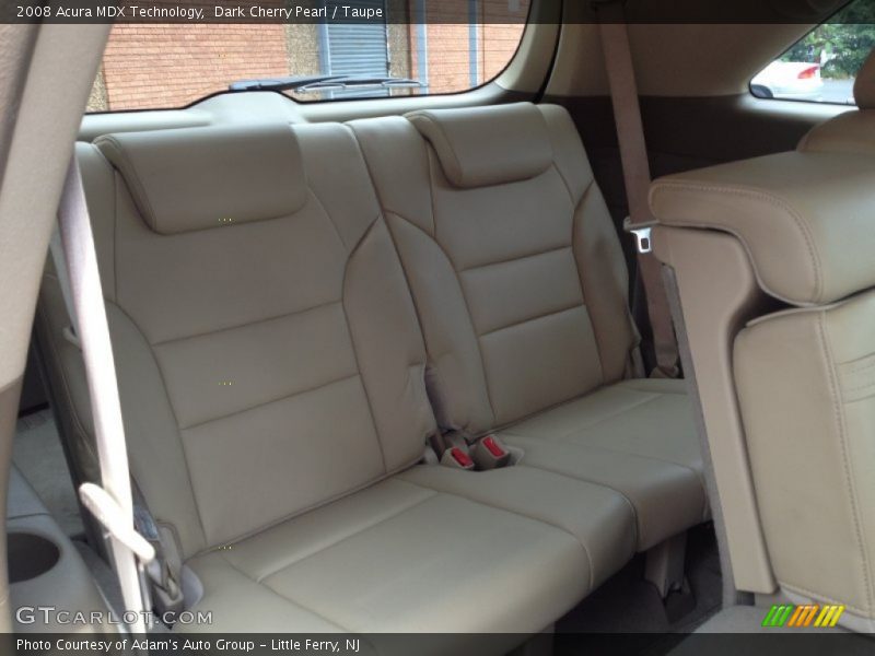 Dark Cherry Pearl / Taupe 2008 Acura MDX Technology