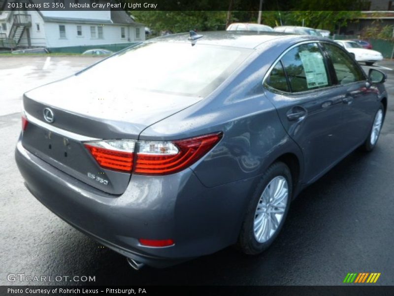 Nebula Gray Pearl / Light Gray 2013 Lexus ES 350
