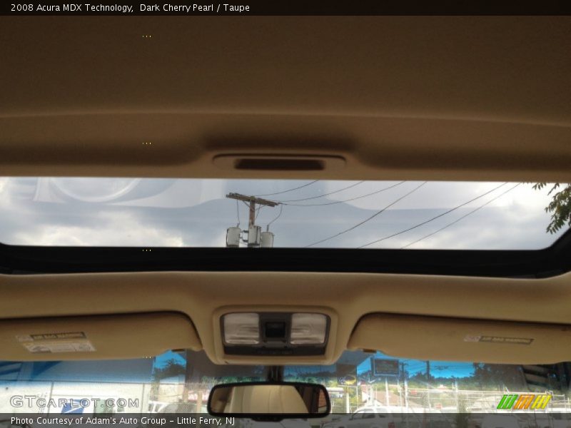 Dark Cherry Pearl / Taupe 2008 Acura MDX Technology