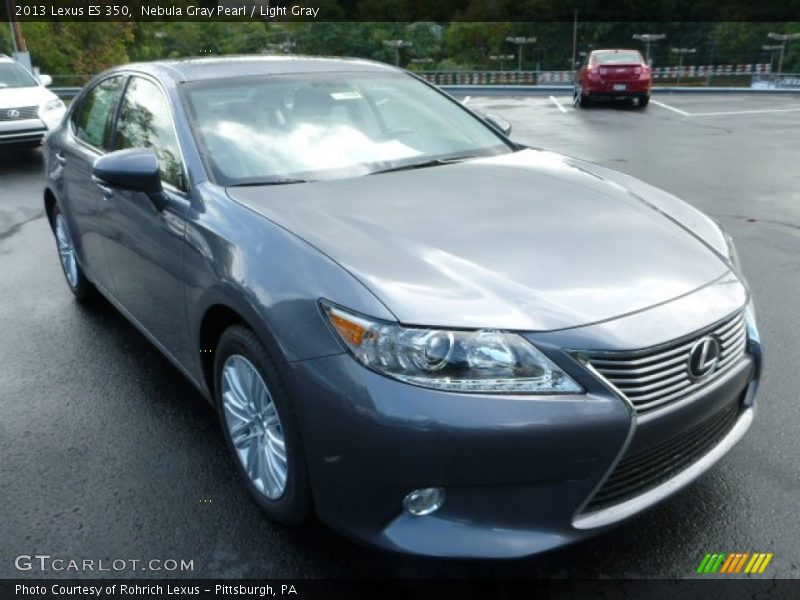 Nebula Gray Pearl / Light Gray 2013 Lexus ES 350