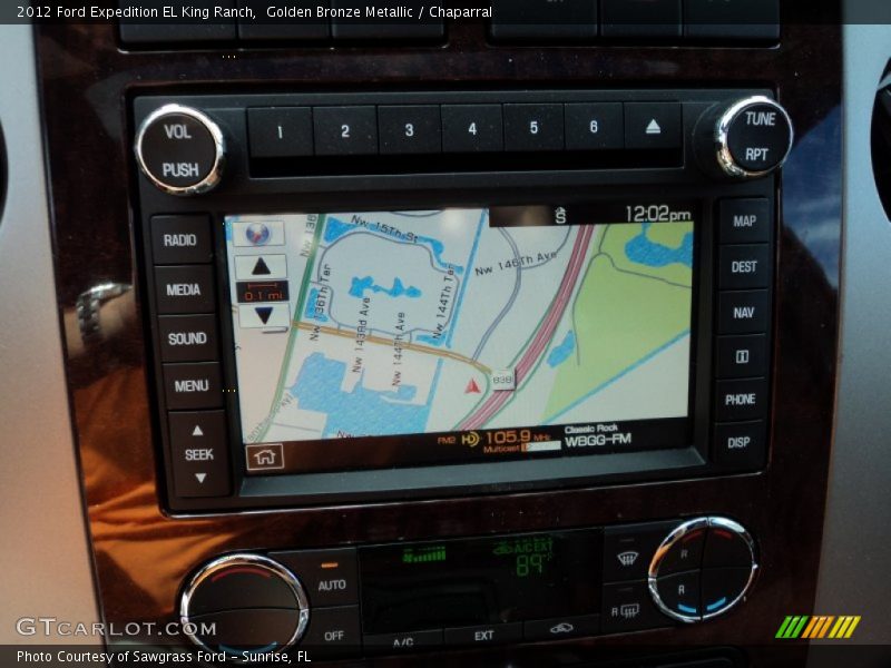 Navigation of 2012 Expedition EL King Ranch