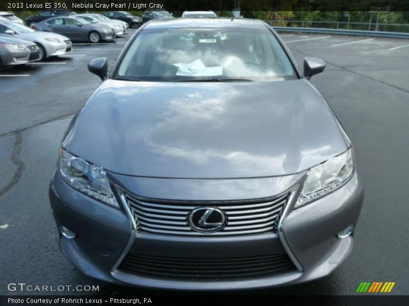 Nebula Gray Pearl / Light Gray 2013 Lexus ES 350