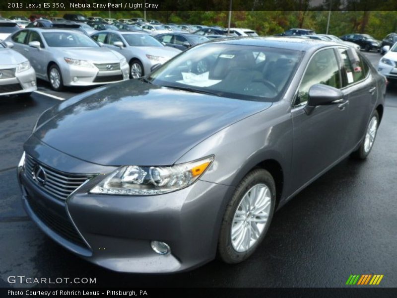 Nebula Gray Pearl / Light Gray 2013 Lexus ES 350