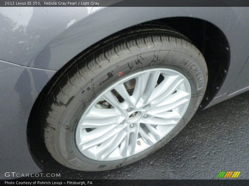 Nebula Gray Pearl / Light Gray 2013 Lexus ES 350