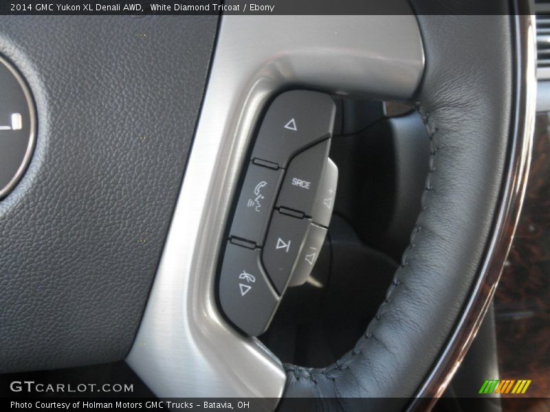 White Diamond Tricoat / Ebony 2014 GMC Yukon XL Denali AWD